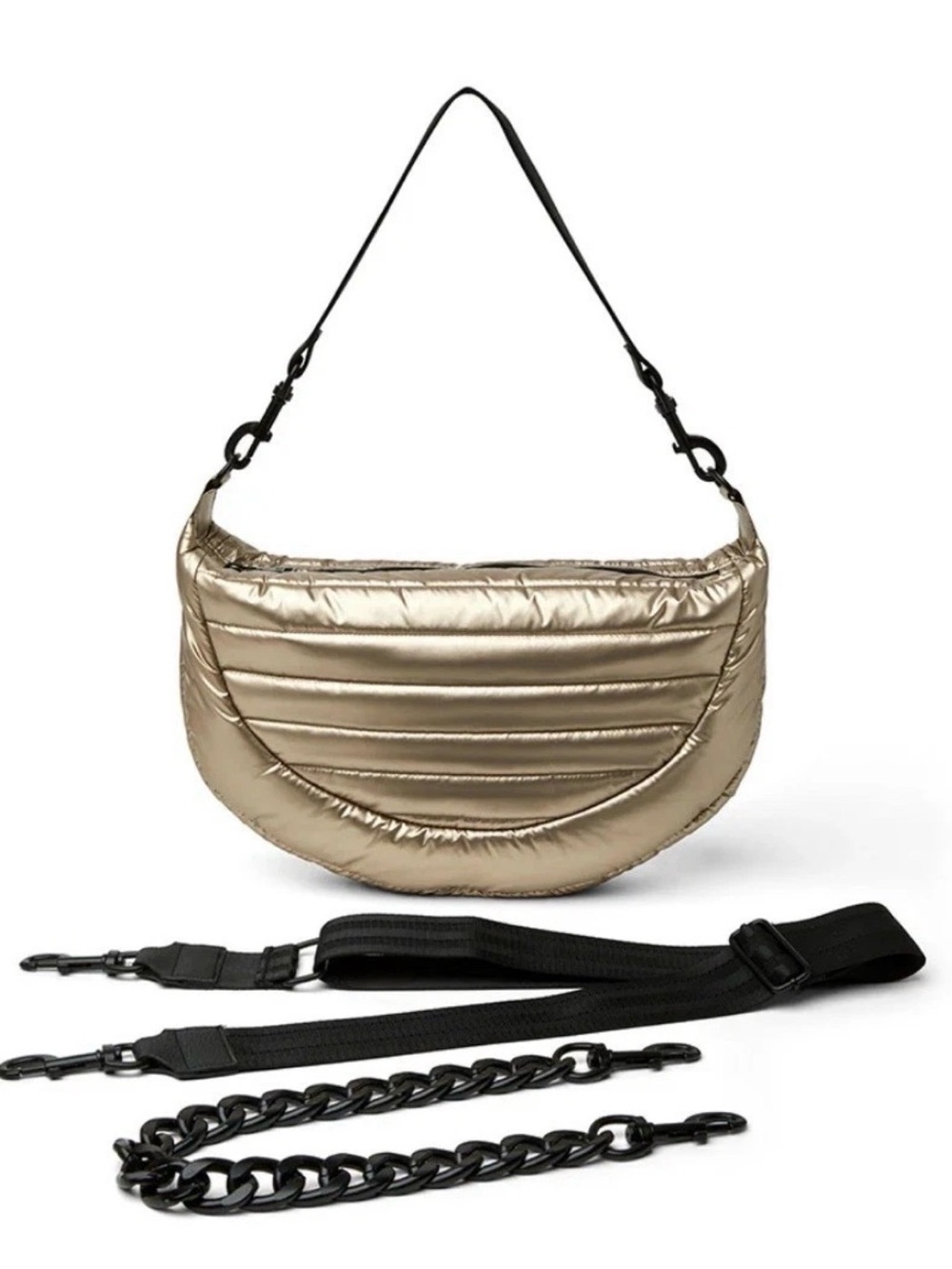 NWT THINK ROYLN Elton Hobo  Handbag Bag, Pearl Cashmere